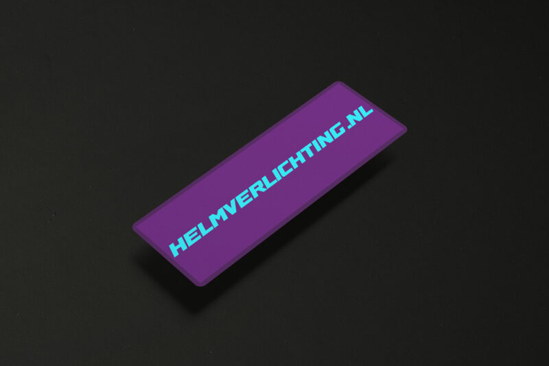 helmverlichting sticker